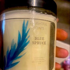 Blue Spruce is a nice smooth scent candle with cotton wicks